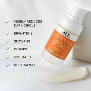 REN CLEAN SKINCARE Radiance Brightening Dark Circle Eye Cream 15 mL / 0.5 OZ